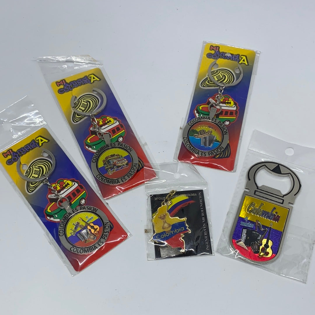 Colombia keyrings